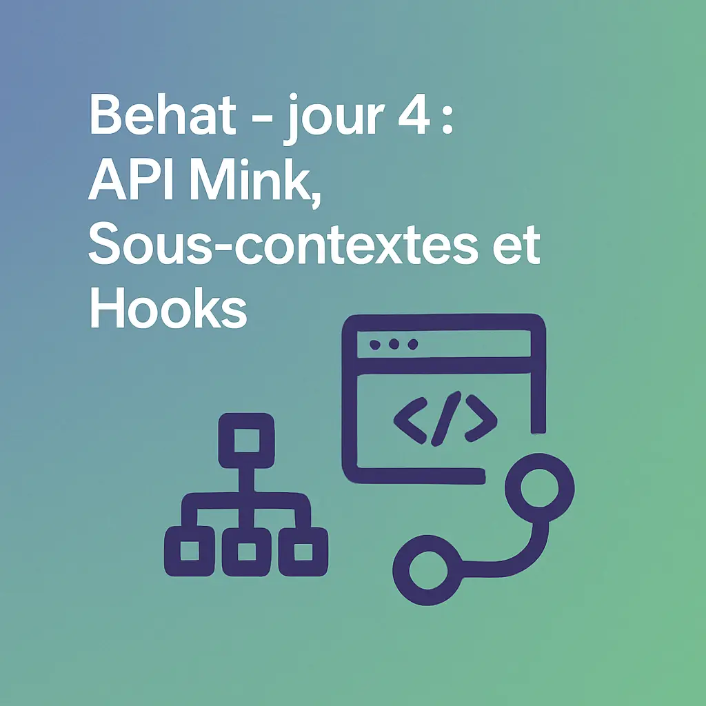 Behat - jour 4 : API Mink, Sous-contextes et Hooks