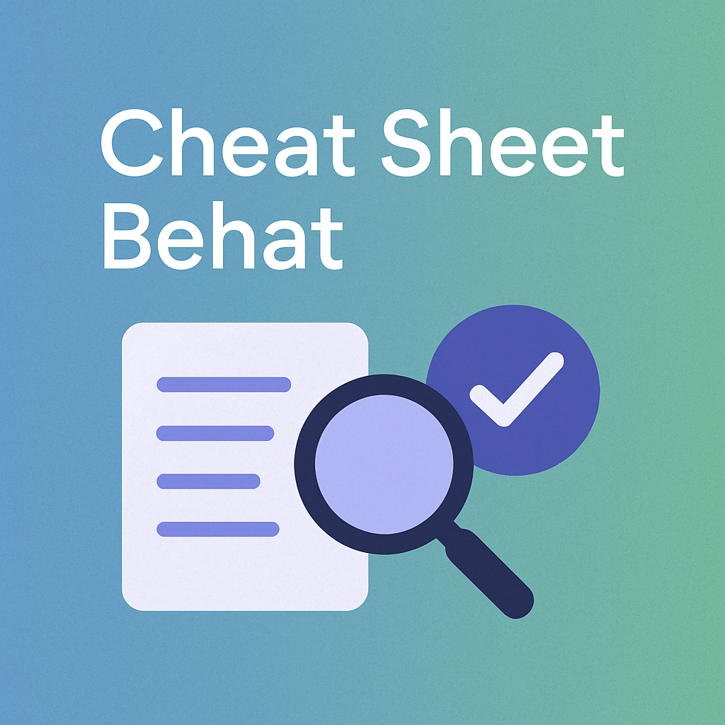 Cheat Sheet Behat