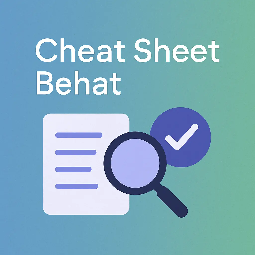 Cheat Sheet Behat