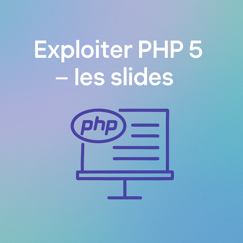 Exploiter PHP 5 - les slides