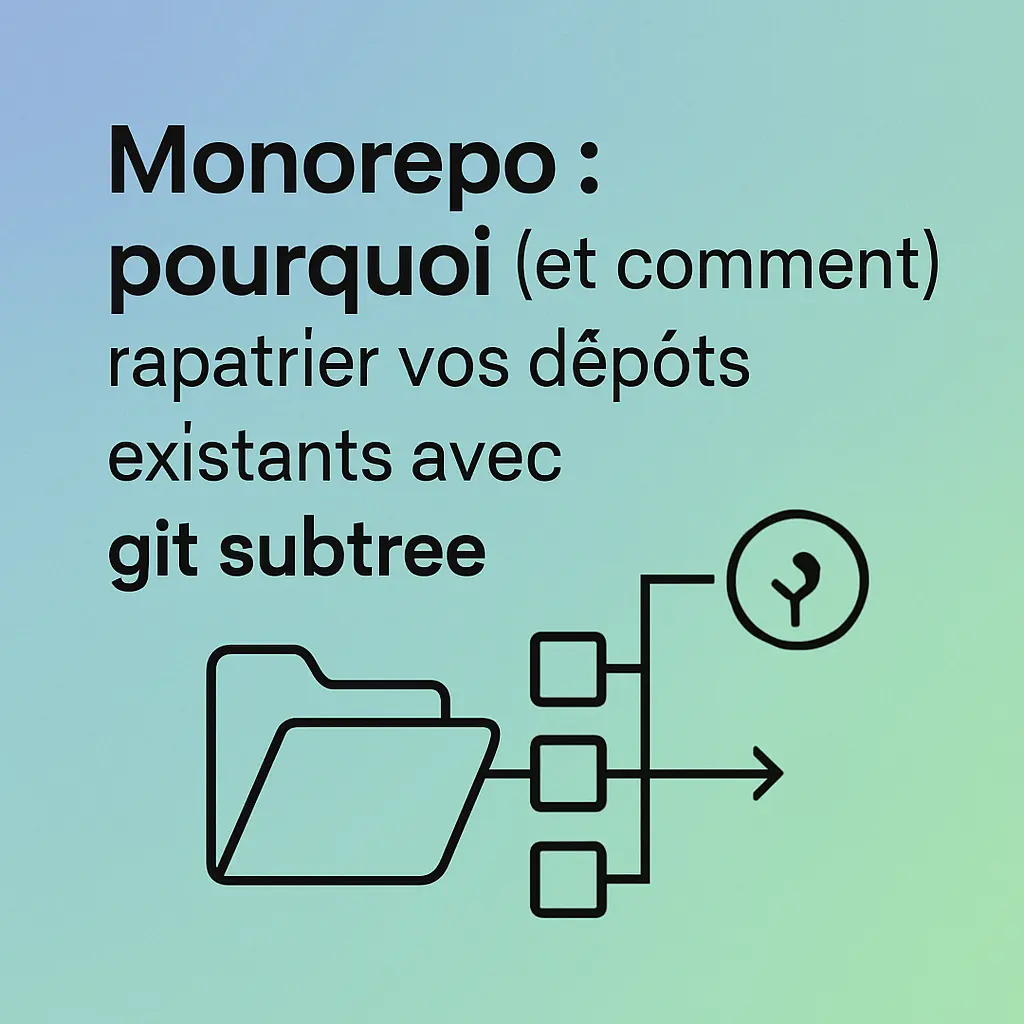Monorepo : pourquoi (et comment) rapatrier vos dépôts existants avec git subtree